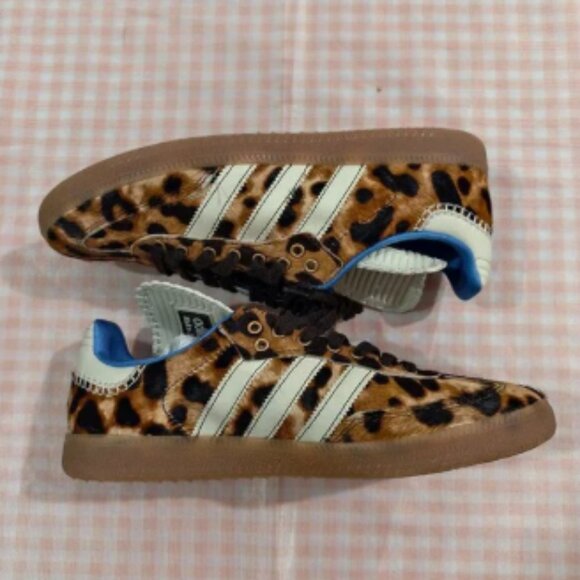 Adidas x Wales Bonner Samba Leopard Pony - Picture 1 of 7